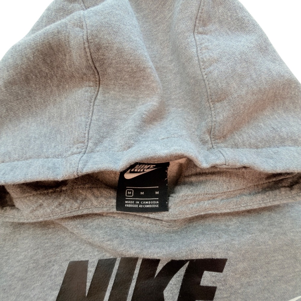 Nike Hoodie Kids Size Medium Grey Good Condition CV9336-091 Pullover Logo - Picture 3 of 9
